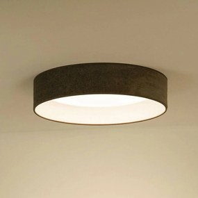 Duolla Plafoniera LED Plafond, corda grigio scuro, Ø 45 cm, dimmerabile a 3 livelli