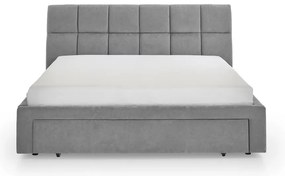 Letto matrimoniale imbottito grigio rete non inclusa 180x200 cm Canyon – Meise Möbel