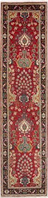 Tabriz Tappeto 80 x 340 Rosso (Iran) Annodato A Mano