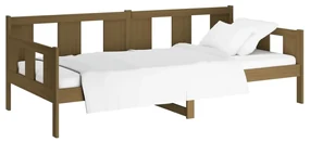 Dormeuse miele in legno massello di pino 80x200 cm
