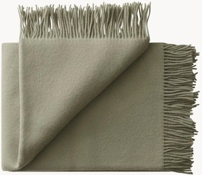 Coperta in lana di agnello con frange Season