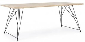Tavolo design industrial in legno DISTRICT 200x90x h76 cm