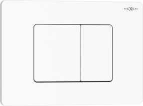 Mexen Tex 05 pulsante di scarico acciaio inossidabile, bianco lucido - 6105-01