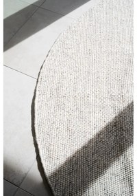 Tappeto rotondo in lana grigio chiaro ø 250 cm Auckland - Rowico