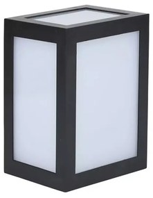 Applique Lampada Led Da Muro Parete a Lanterna 12W 3000K Carcassa Nera IP65 360 Gradi SKU-8340