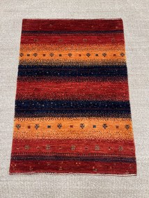 Loribaft Tappeto persiano 60x90 Giallo (Iran) Annodato A Mano
