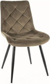 Sedia Ralph velluto oliva Blu77