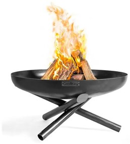 Barbecue Artigianale Con Braciere In Ferro E Griglia Sospesa Su Treppiede Indiana 80 Cm Cook King