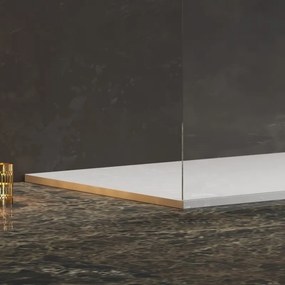 Box doccia 90x90 walk-in telaio oro | KW4000G - KAMALU