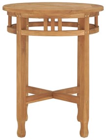 Tavolino da bistrot Ø60x60 cm in massello di teak