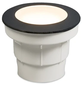 Faretto da terra per esterni moderno nero con LED IP67 - Ceci