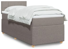 Giroletto A Molle Con Materasso Tortora 90x190 Cm İn Tessuto /