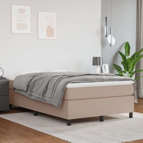 Giroletto A Molle Con Materasso Cappuccino 120x200cm Similpelle /