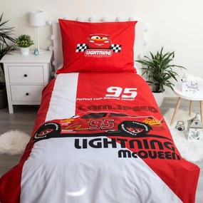 Biancheria da letto per bambini in cotone per letto singolo 140x200 cm Cars I am Speed - Jerry Fabrics