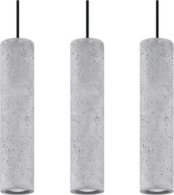 Lampadario grigio in calcestruzzo Fadre – Sollux