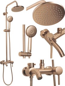 Set doccia Rea Luis Brush Copper