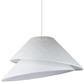 Duolla - Lampadario a sospensione con filo COCO 1xE27/40W/230V diametro 50 cm bianco