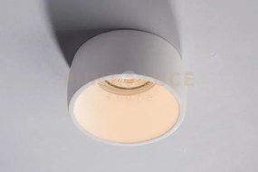 Incasso goblet bianco tondo 1 luce attacco gu10 9,3x6,5cm in gesso ...