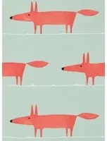 Scion Carta da parati Mr Fox - Sage Poppy