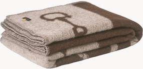 Coperta in lana con motivo jacquard Equestrian