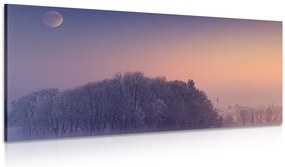 Quadro su tela – Luna piena sopra il villaggio