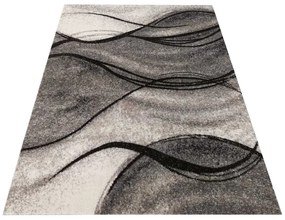 Tappeto grigio moderno con motivo astratto Larghezza: 60 cm | Lunghezza: 100 cm