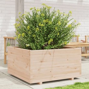 Fioriera Da Giardino 90x90x49,5 Cm İn Legno Massello Di Pino /