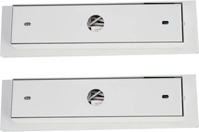 Set di 2 lampade da parete moderne bianche regolabili con USB-C incl. LED - Modric