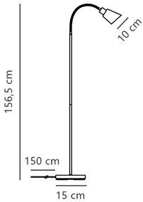 Nordlux - Lampada con piedistallo MOLLI 1xE14/25W/230V