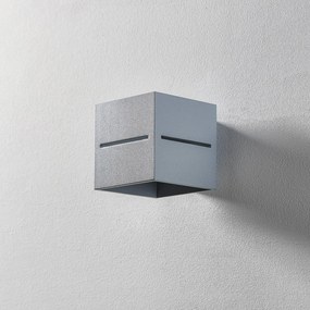 SOLLUX LIGHTING Applique Top up/down, corpo grigio