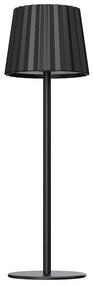 Lampada da Tavolo Ricaricabile 2.2W IP54 CCT Dimmerabile - Nero Rigato