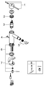 GROHE 32934001 - Miscelatore per bidet ESSENCE DN 15 cromo lucido