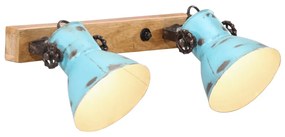 Lampada A Parete 25 W Blu Anticato 45x25 Cm E27 /