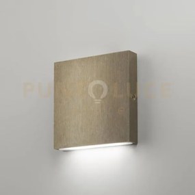 Post-it applique a parete ip65 led 3000k 3w  370 lm ottone