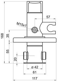 Novaservis-Rubinetto del bidet con spruzzatore per installazione a scomparsa METALIA cromo lucido