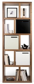 Libreria marrone effetto noce 70x198 cm Berlin - TemaHome