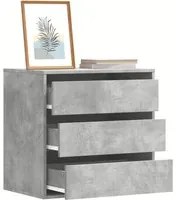 Cassettiera Angolo Grigio Cemento 60x41x58cm Legno Multistrato 852846