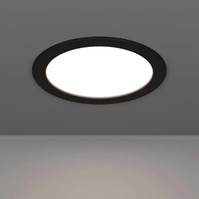 Eglo 901414-LED Plafoniera da incasso per bagno FUEVA LED/10,5W/230V Ø 16,8 cm IP44 nera