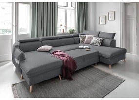 Divano letto angolare grigio scuro (angolo destro) Sweet Harmony - Miuform