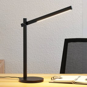 Lindby Lampada da scrivania a LED Loretta, 43 cm, nero, CCT