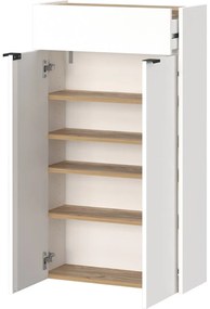 Armadietto bianco con effetto rovere 56x97x22 cm Ameca – Germania