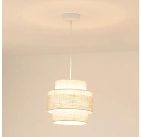 Brilagi - Lampadario a sospensione con filo DOVER SPACE 1xE27/15W/230V diametro 25 cm grigio/color crema