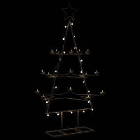 Albero Di Natale Decorativo İn Metallo Nero 105 Cm /
