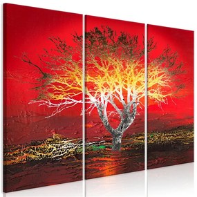 Quadro Fiery Sky (3 Parts)