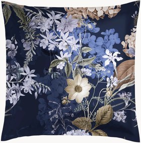 Set di 2 federe in raso di cotone Bouquet d'Hortensias