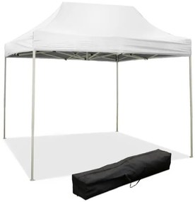 Gazebo richiudibile pieghevole 2 X 2 Bianco ricoperto in PVC impermeabile