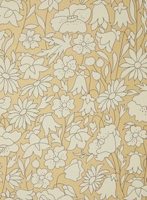 Liberty Tapete Poppy Meadow - Pewter Gold