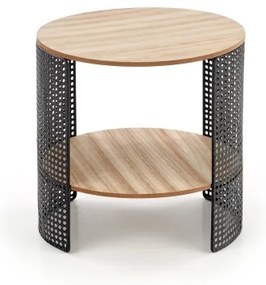 Tavolino TRAFICA 41x41 cm nero/beige