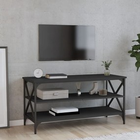 Mobile Porta Tv Nero 100x40x50 Cm İn Legno Multistrato /
