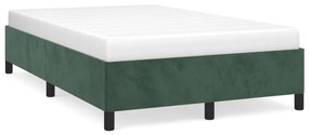 Giroletto Senza Materasso Verde Scuro 120x190 Cm Velluto /
